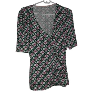 Top/camisa mujer Boden manga corta talla grande 14 viscosa - Imagen 1 de 5