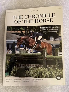 NEW The Chronicle of the Horse Magazine Feb 21 - March 14 2025 Lafitte De Muze - Foto 1 di 4