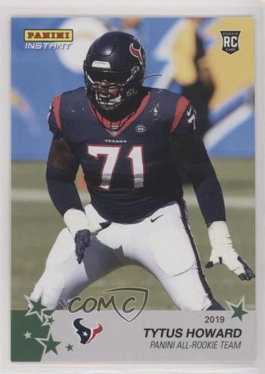 2019 Panini Instant NFL Panini All-Rookie Team Green /10 Tytus Howard #8 RC - Image 1 of 2