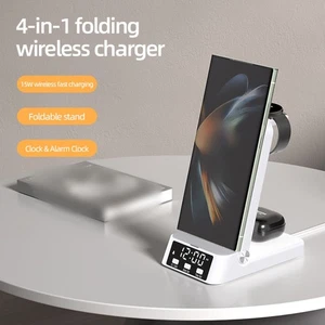 Station de charge sans fil multi appareils pour téléphones Samsung écouteurs - Photo 1 sur 14