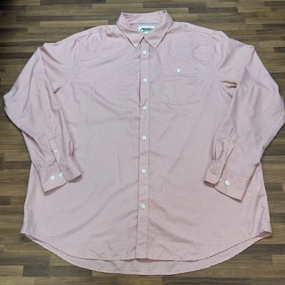 Mountain Khakis Shirt Mens XXL Peach Plaid Button Down Long Sleeve Performance - Image 1 of 4