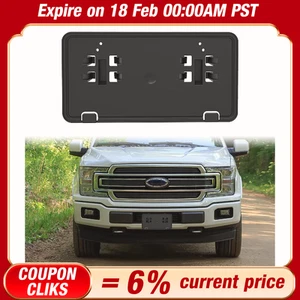 Soporte de montaje de matrícula para parachoques delantero Ford F150 18-2020 JL3Z-17A385-BA - Imagen 1 de 11