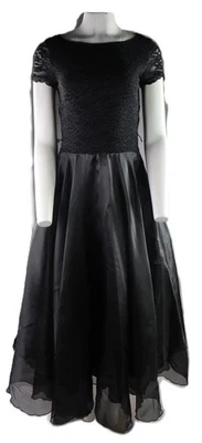 JS COLLECTIONS CANADA US Women's 10 Black Lace Party Fit & Flare Prom Dress - Image 1 of 4