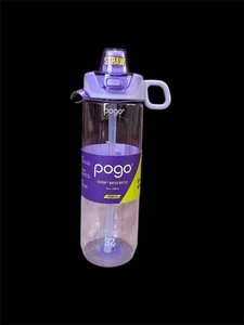 Pogo 32oz 1L Tritan Straw Lid Water Bottle Leak-Proof BPA-Free PURPLE - Picture 1 of 2