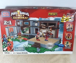 Mega Bloks Power Rangers Super SAMURAI HQ Battle Set 5833 HTF 518 Pieces Retired - Picture 1 of 5