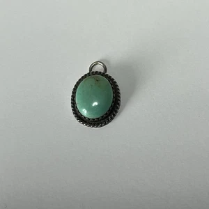 Colgante vintage de plata de ley turquesa para collar - Imagen 1 de 10
