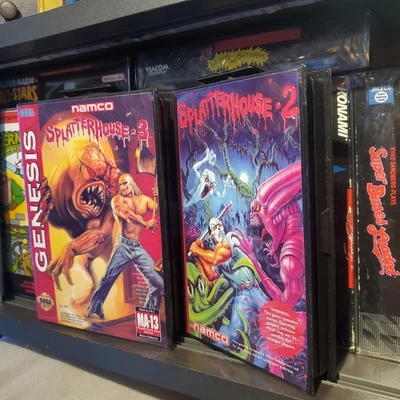 Cartucho físico personalizado Splatterhouse 2+3 (Sega Genesis) repro nuevo 2025 con caja Foto 1 de 4