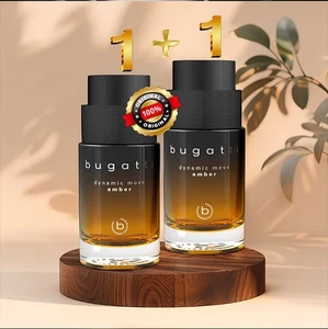 ✅💯  1+1 Bugatti Dynamic Move Amber und Amber Herren Parfum Duft Eau de Toilette - Bild 1 von 1