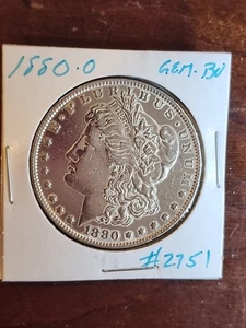 1880-O Morgan Silber Dollar ■ UNC-BU ■ #2751 - Bild 1 von 4