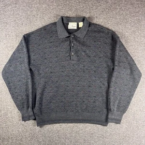 Vintage 80s Sears Roebucks Wool Blend Sweater Men's Size Medium Made In Italy - Picture 1 of 7