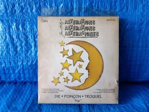 SIZZIX Tim Holtz Alternations CRESCENT MOON AND STARS #658716 RARE, DISCONTINUED - Picture 1 of 5
