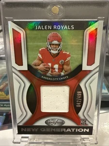 2025 Panini Certified JALEN ROYALS Rookie Patch #/499 🔥 Chiefs - Picture 1 of 4
