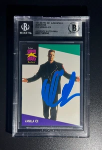 VANILLA ICE signed 1991-92 PRO SET SUPERSTARS MUSICARDS CARD w/ COA BECKETT SLAB - Bild 1 von 2