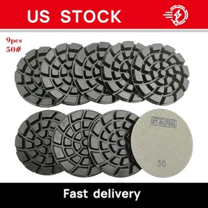 36pcs/set 4in Diamond Floor Polishing Pads Sanding Disc Renew Polisher Pads 50# - Picture 1 of 5