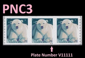 US 4389 Polar Bear 28c PNC3 V11111 MNH 2009 - Picture 1 of 1