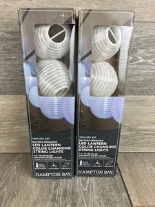 Lantern String Lights Color Changing Hampton Bay Battery Operated LED - Picture 1 of 4