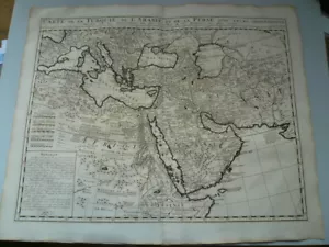 Carte de la Turquie, de L'Arabie et de la Perse avec leurs dependances . . .1719 - Picture 1 of 10