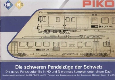 catalogue PIKO 2018 The heavy commuter trains of Switzerland HO N D aa - Image 1 of 3