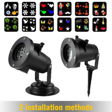 12 Pattern Xmas  Party Landscape Spotlight Light Projector LED Lamp US Plug