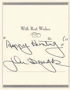 John Douglas Mindhunter author FBI 2x original autograph letter + cardboard - Picture 1 of 3