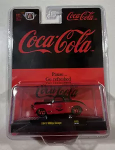 NEW 2024 M2 MACHINES A - 50 COCA -COLA 1941 WILLYS COUPE CHASE 24-48 - Picture 1 of 2