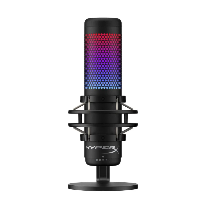 HyperX QuadCast S RGB LED USB Cardioid Microphone - Black with RGB Lighting - Image 1 of 1