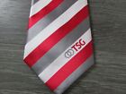 Initials TSG and Two Rings Motif Staff Issue Clip on Tie by Brannie Ties