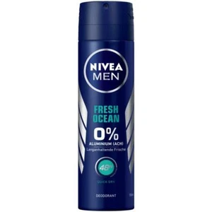 Nivea Men deodorant FRESH OCEAN Spray 150ml 0% Aluminum FREE SHIPPING - Picture 1 of 1