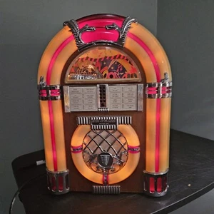 Spirit Of St. Louis Am/Fm Radio Lettore Cassette Jukebox Luci Funzionante - Foto 1 di 18