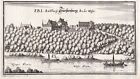 Furstenberg Weser Holzminden Basse Saxe Vue Gravure Sur Cuivre Merian 1650