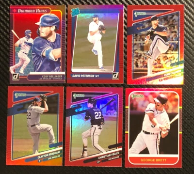 2021 Panini Donruss Baseball Holo Red Parallel Cards Lot You Pick - Image 1 of 2