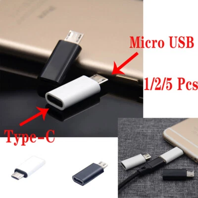  B 3.1 Type C Female to Micro B Male Adapter Converter B-C White Bla ❶ - Image 1 of 4