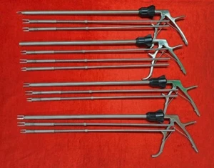 Laparoscopic Clip Applicator 3 in 1 Long Rod 10mm Reusable Instruments -4 nos. - Picture 1 of 10