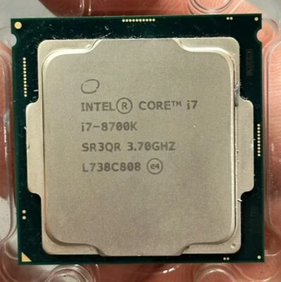 Intel 8th Gen Core i7-8700K SR3QR 3.70GHz Turbo 4.7GHz 6-Core 12M LGA-1151 CPU - Image 1 of 2