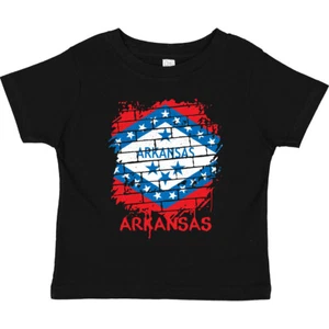 Inktastic Graffiti Arkansas State Flag Toddler T-Shirt Pinkinkartkids America - Picture 1 of 7