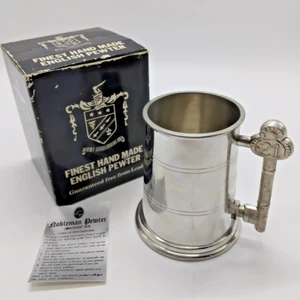 21st Birthday 'Key Design' Pewter Tankard - by Nobleman Pewter, Sheffield, Boxed - Picture 1 of 18
