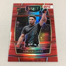 2022 Panini UFC Select Adrian Yanez /99 Red Prizm RC Card Rookie