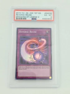 2015 Yugioh Reverse Reuse DRL2-EN038 Super Rare 1st Edition PSA 6 - Picture 1 of 2