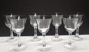 7er Set Petite by Fostoria 5 Zoll Weingläser Becher Top Zustand - Bild 1 von 12