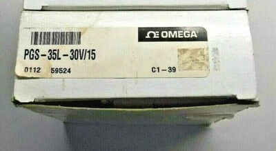 Omega PGS-35L-30V/15 Type-S Pressure Gauge (3.5" Dial, NPT Male, -15 To +15 PSI) - Image 1 of 4