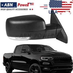Right Side Mirror For 2013-2019 Dodge Ram 1500 Power Heated+LED Signal View - Picture 1 of 9