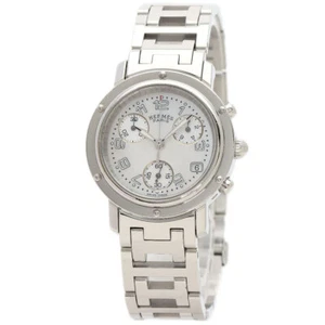 HERMES Clipper Chronograph Watches CL1.310 Stainless Steel/Stainless Steel L... - Picture 1 of 24