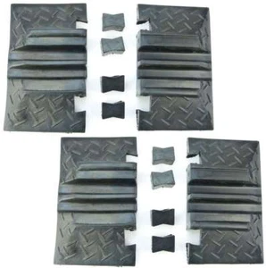 4 Endstücke Terminator für 2 Kanal Kabelbrücke Überfahrrampe Kabelkanal Endstück - Picture 1 of 9