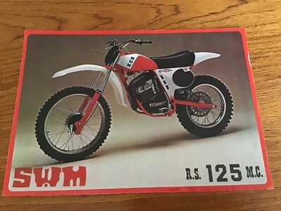 SWM RS125 Rotax MC Motorcycle brochure, A4 double sided - Image 1 of 2