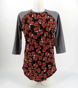 LuLaRoe Randy Floral 3/4 Sleeve T-Shirt Women's Size Small - Picture 1 of 5