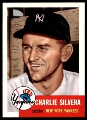 1991 TOPPS ARCHIVES 1953 CHARLIE SILVERA NEW YORK YANKEES #242 - Image 1 of 2