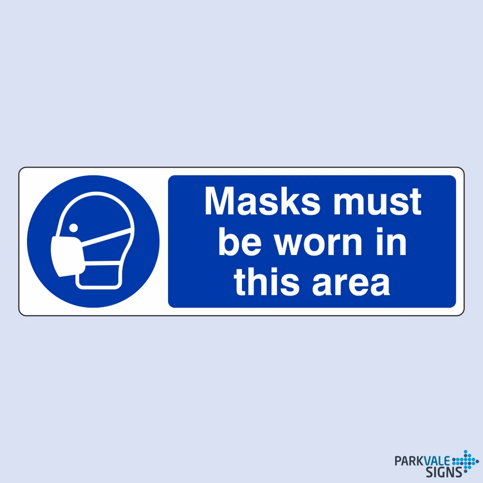 LASTING IMPRESSIONS (SIGNS) LIMITED Masken müssen in diesem Bereich getragen werden Schild