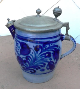 Alter ,Wein-Most-Öl 6L. Westerwälder Steinzeug Krug, mit Ausguß. 34 cm.HOCH - Bild 1 von 15