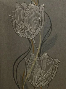 Papel pintado Rasch Vlies Seduction 796506 cáliz de flores marrón beige estructura textil - Imagen 1 de 2