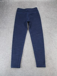 Athleta Leggings Girls Large High Rise Polartec Blue Fleece Lined - Picture 1 of 11